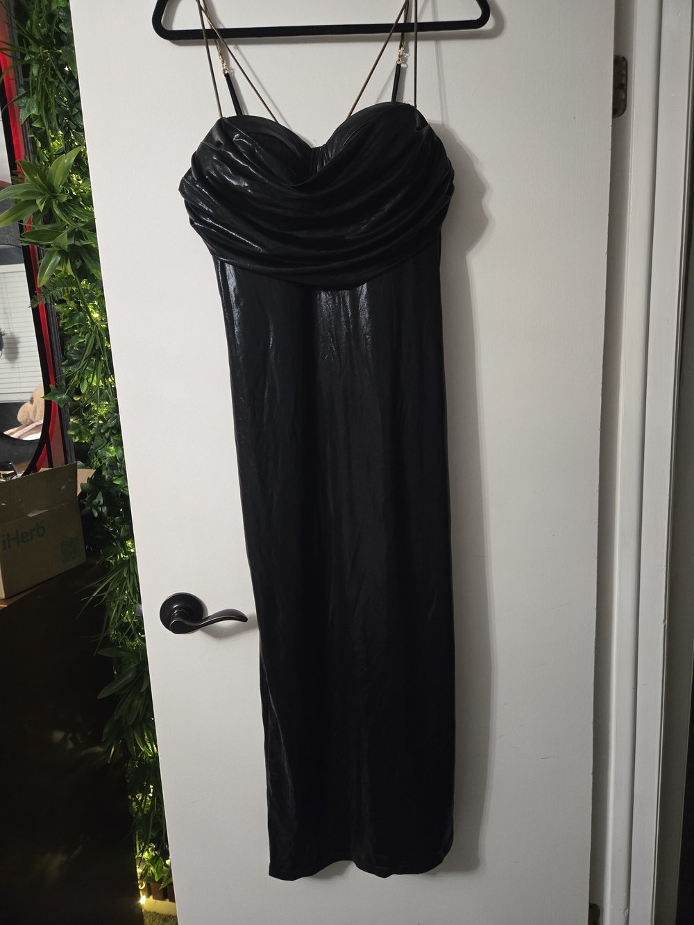 JLUXLABEL Black Sleek Bodycon Midi Dress - Picture 3 of 7